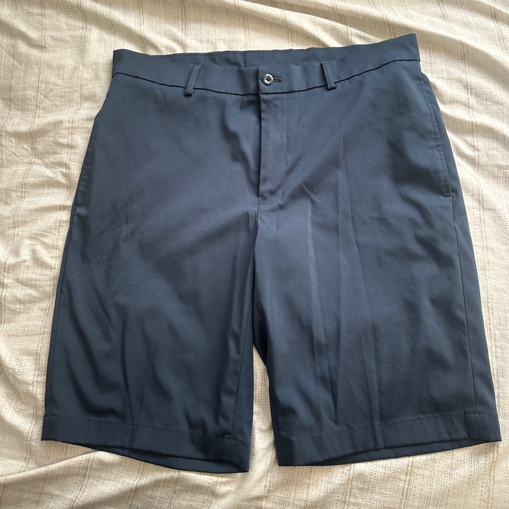 Slazenger Blue Flat Front Shorts Smart-Casual